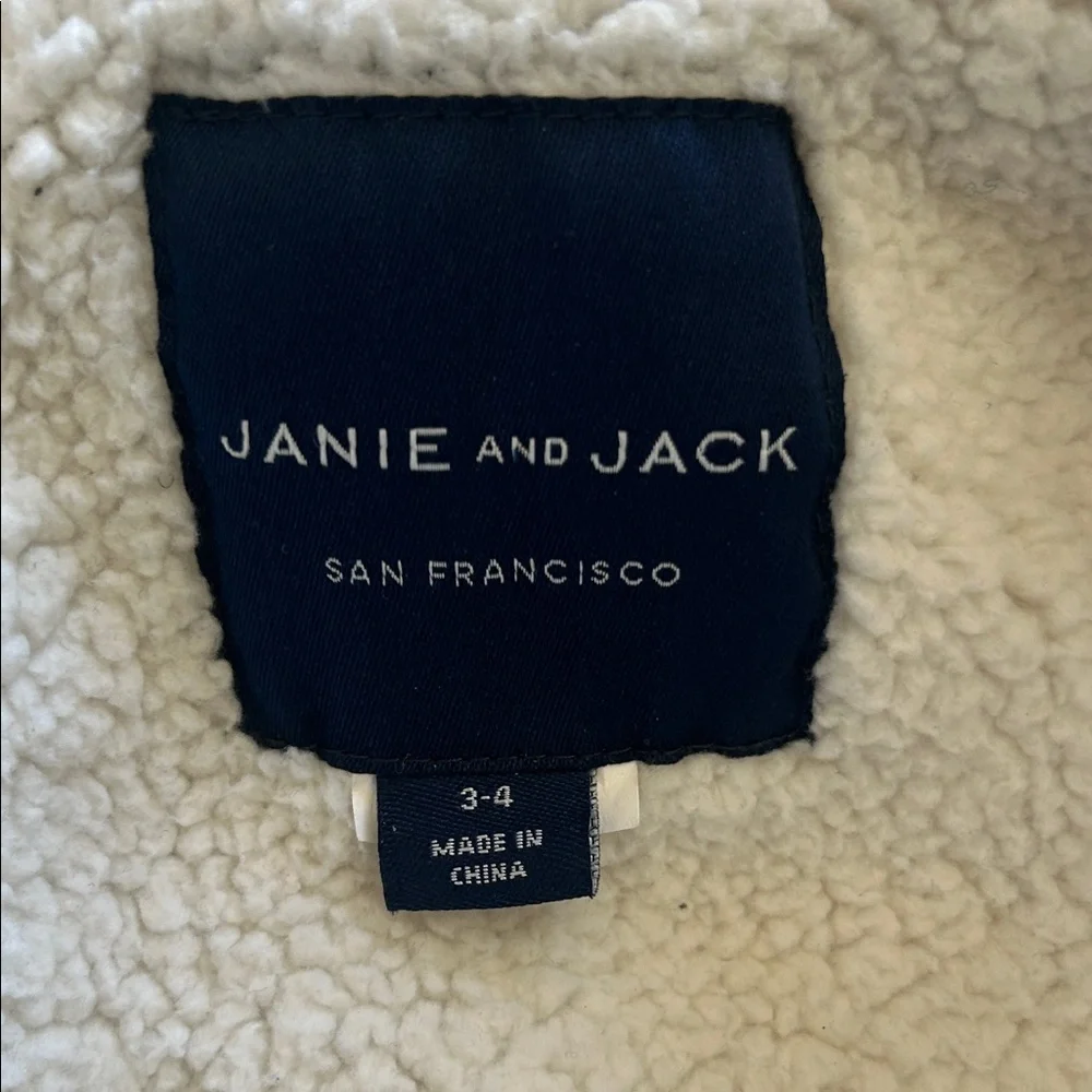 Janie and Jack Toddler Kids Navy Puffer Jacket Size 3-4